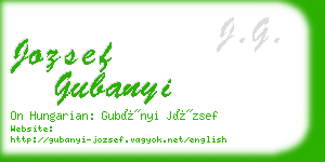 jozsef gubanyi business card